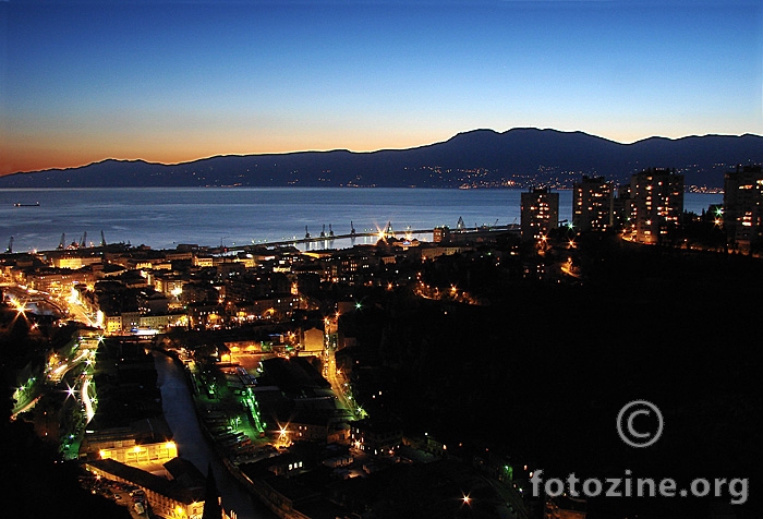 Rijeka by night