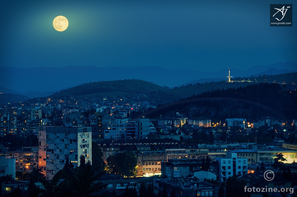 BlueMoon over Podgorica