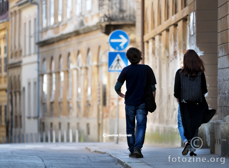 Walking on the street