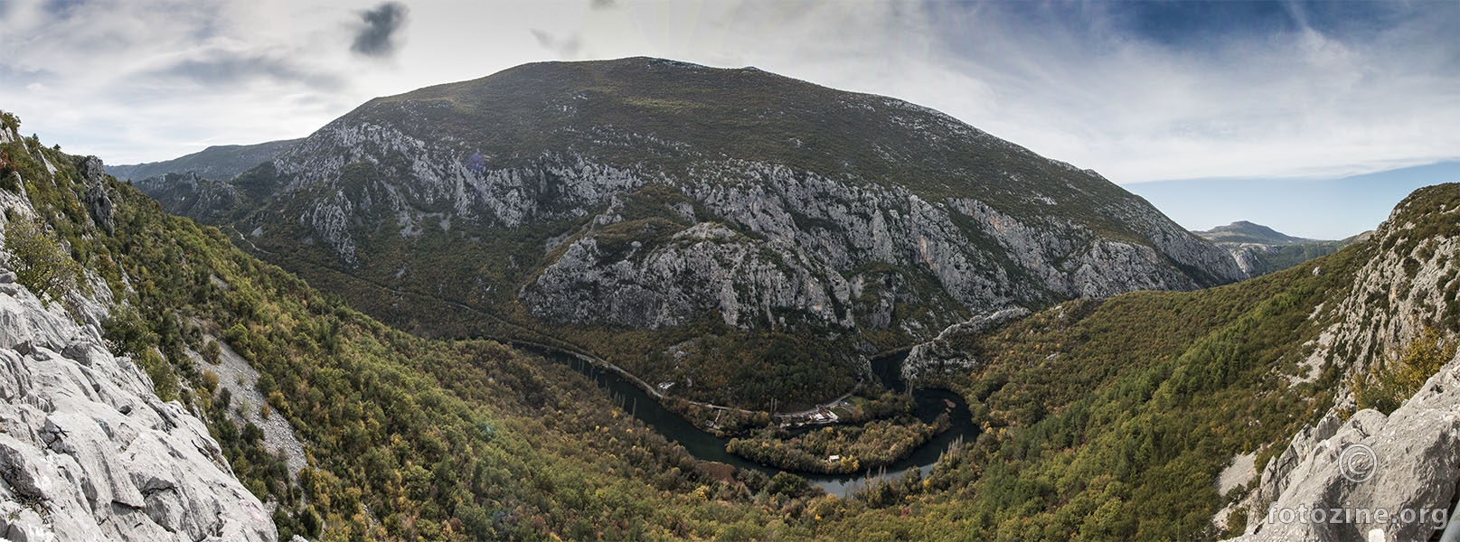 Kastil Slanica, kanjon Cetine.