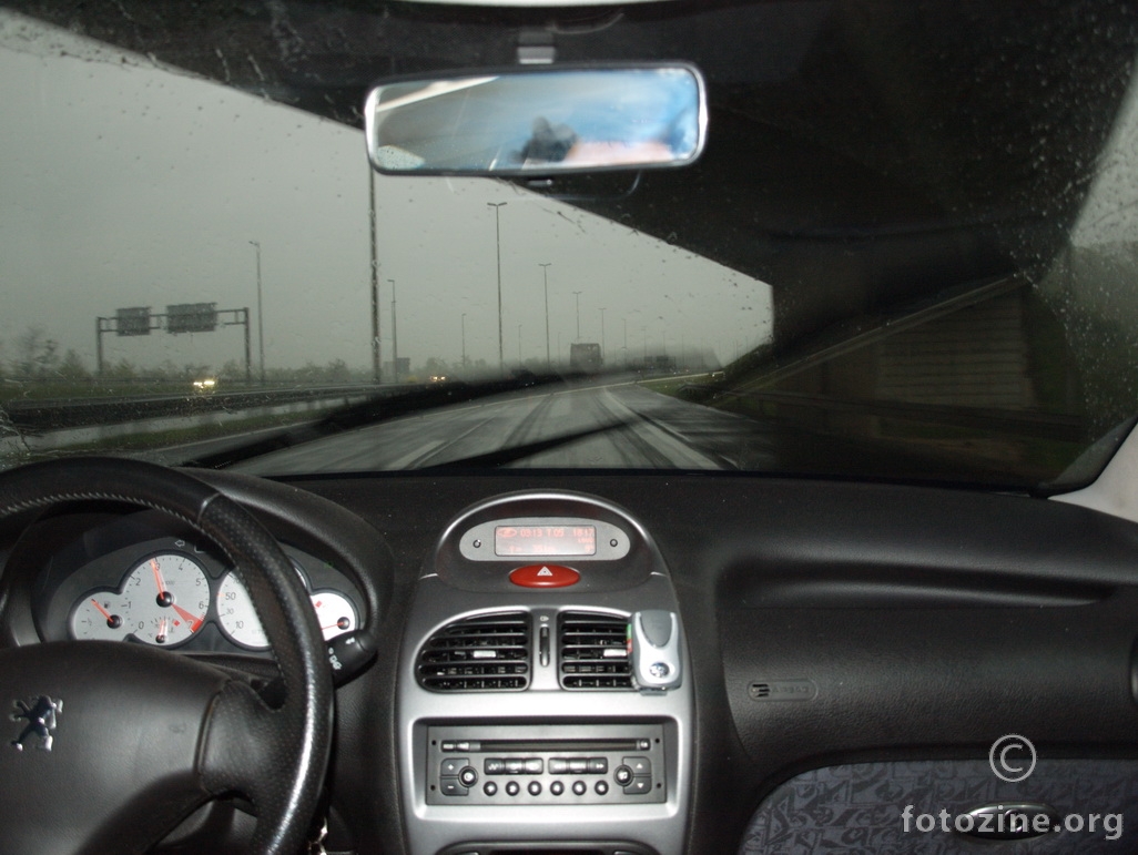 Rain on the highway