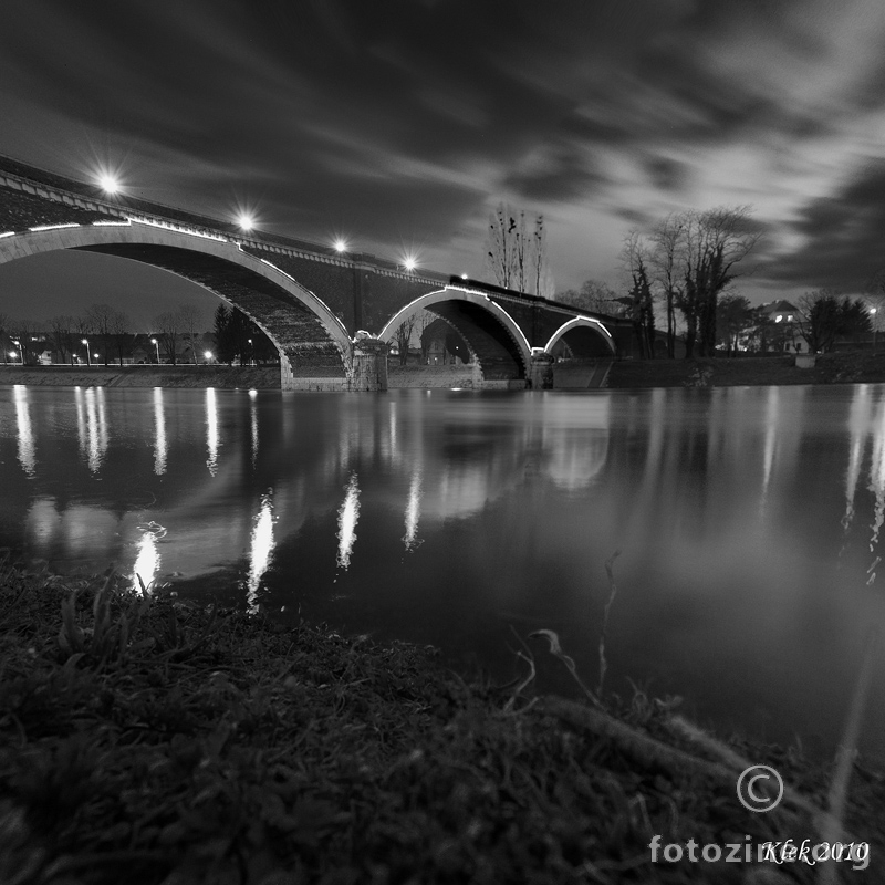 Stari Most Panorama bw