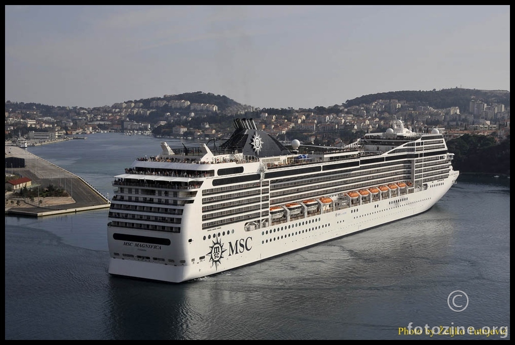 MSC MAGNIFICA DANAS PRVI PUT UPLOVILA U DUBROVNIK BY ŽT