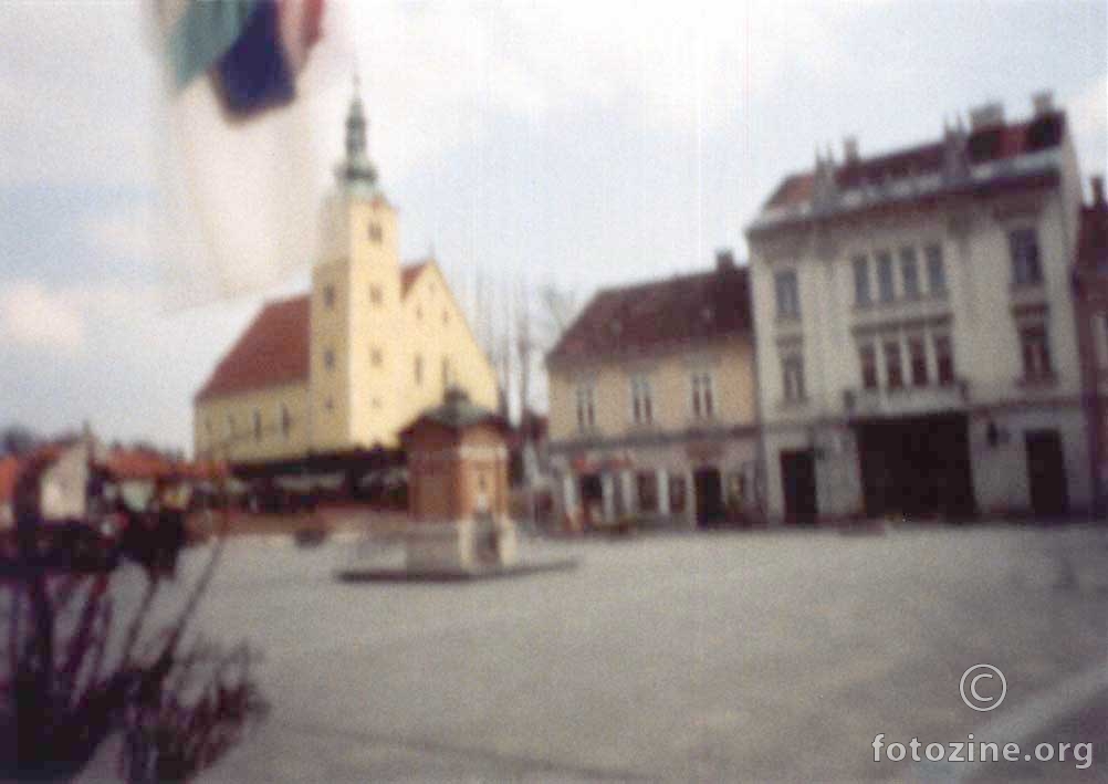 Samobor, trg kralja Tomislava (sa prozora poglavarstva)