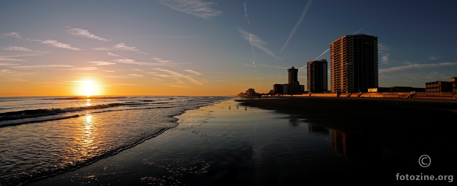 Morning Sun kisses Daytona Beach