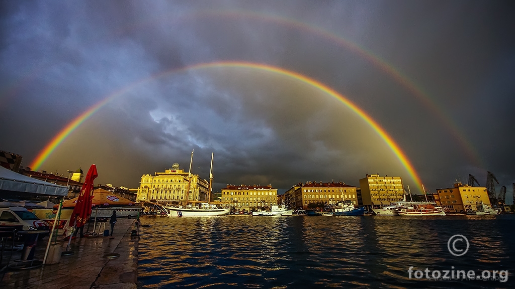 rainbow over my city.........