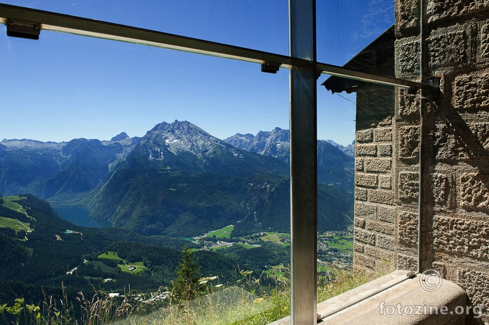 Kehlsteinhaus - pogled na Königssee