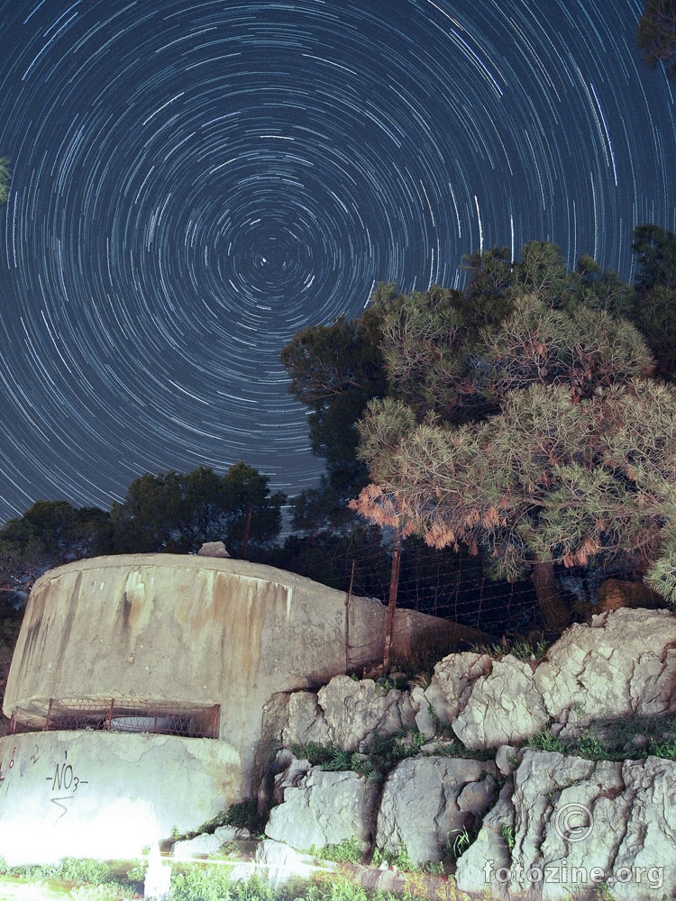 Star trails Bunker 2