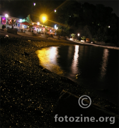 shiny dark beach