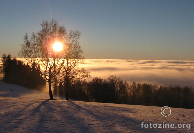 Inverzija u Krkonošima