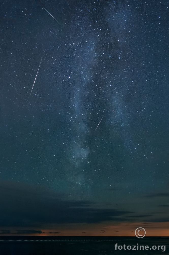 Milky way i perzeidi noćas