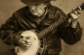 man and banjo.…